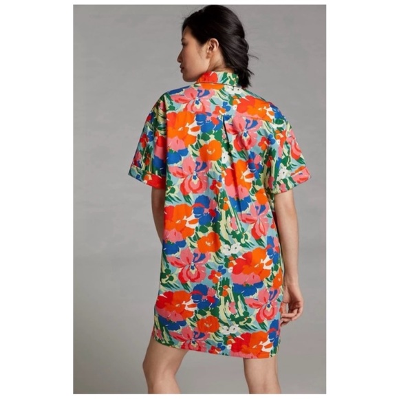 Anthropologie Porridge Utility Printed Buttondown Shirtdress Size Small - Picture 2 of 9